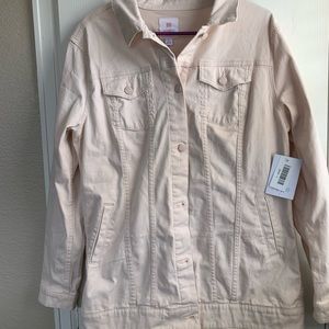 Lularoe pink jaxon Jean jacket